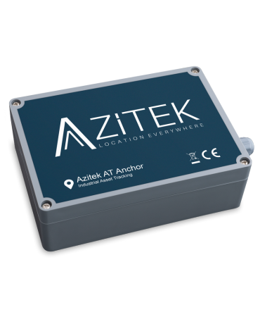 Âncora Azitek AT Anchor utilizada para leitura de tags RTLS e localização de ativos em tempo real